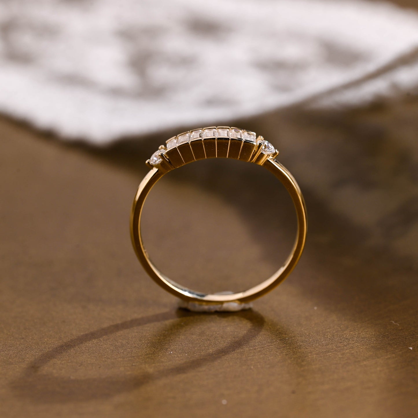 0.15 TCW Round Milgrain Lab Grown Diamond Wedding Band