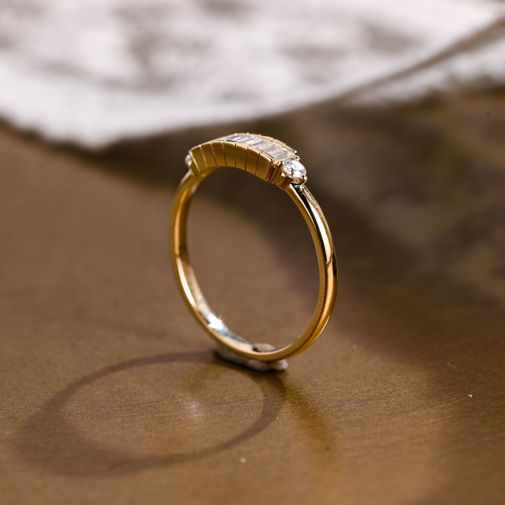 0.15 TCW Round Milgrain Lab Grown Diamond Wedding Band