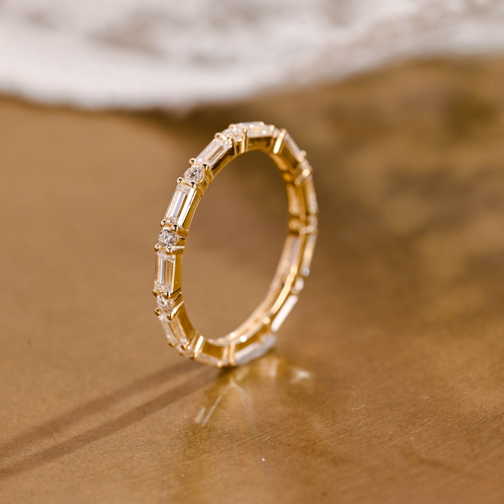 0.15 TCW Round Milgrain Lab Grown Diamond Wedding Band
