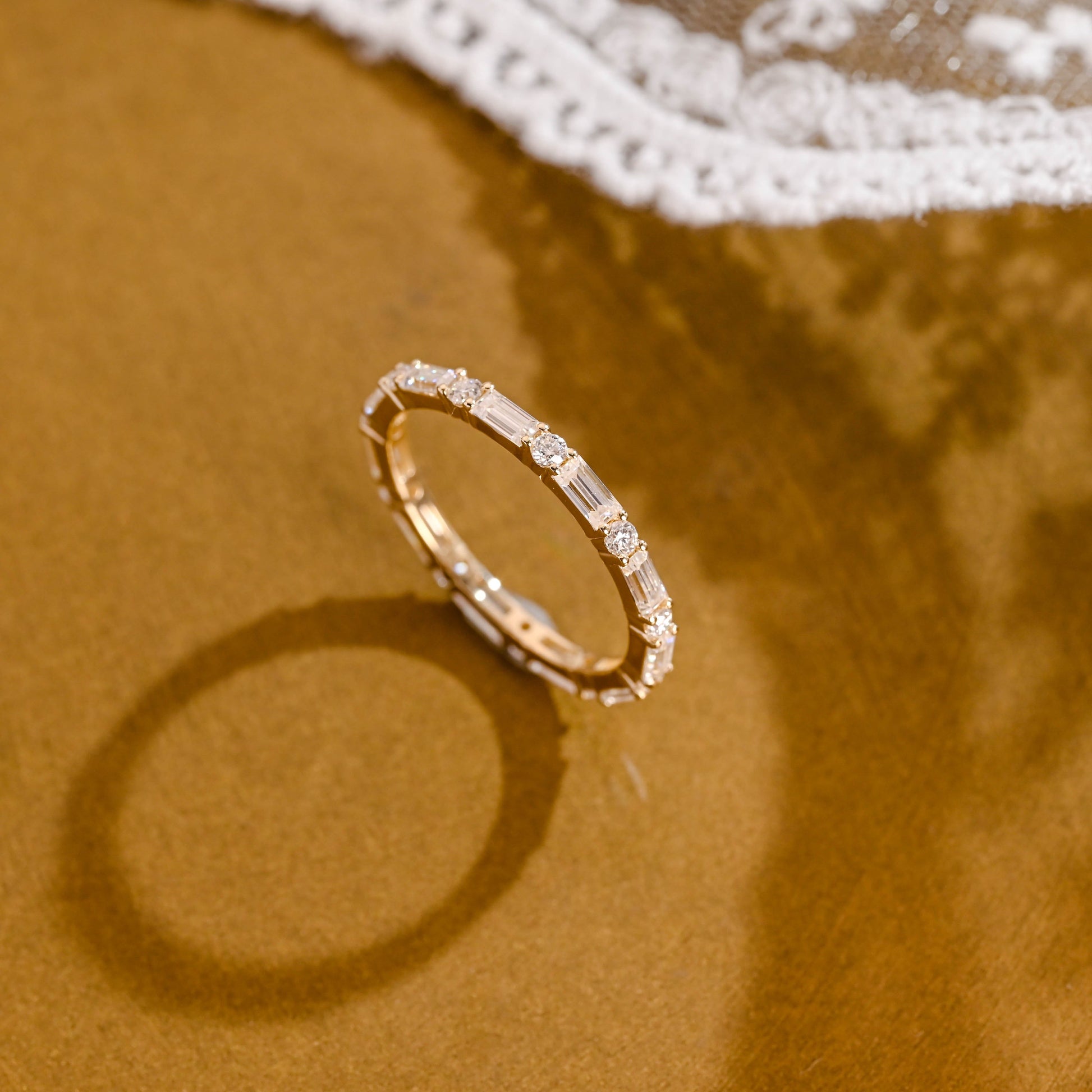 0.15 TCW Round Milgrain Lab Grown Diamond Wedding Band