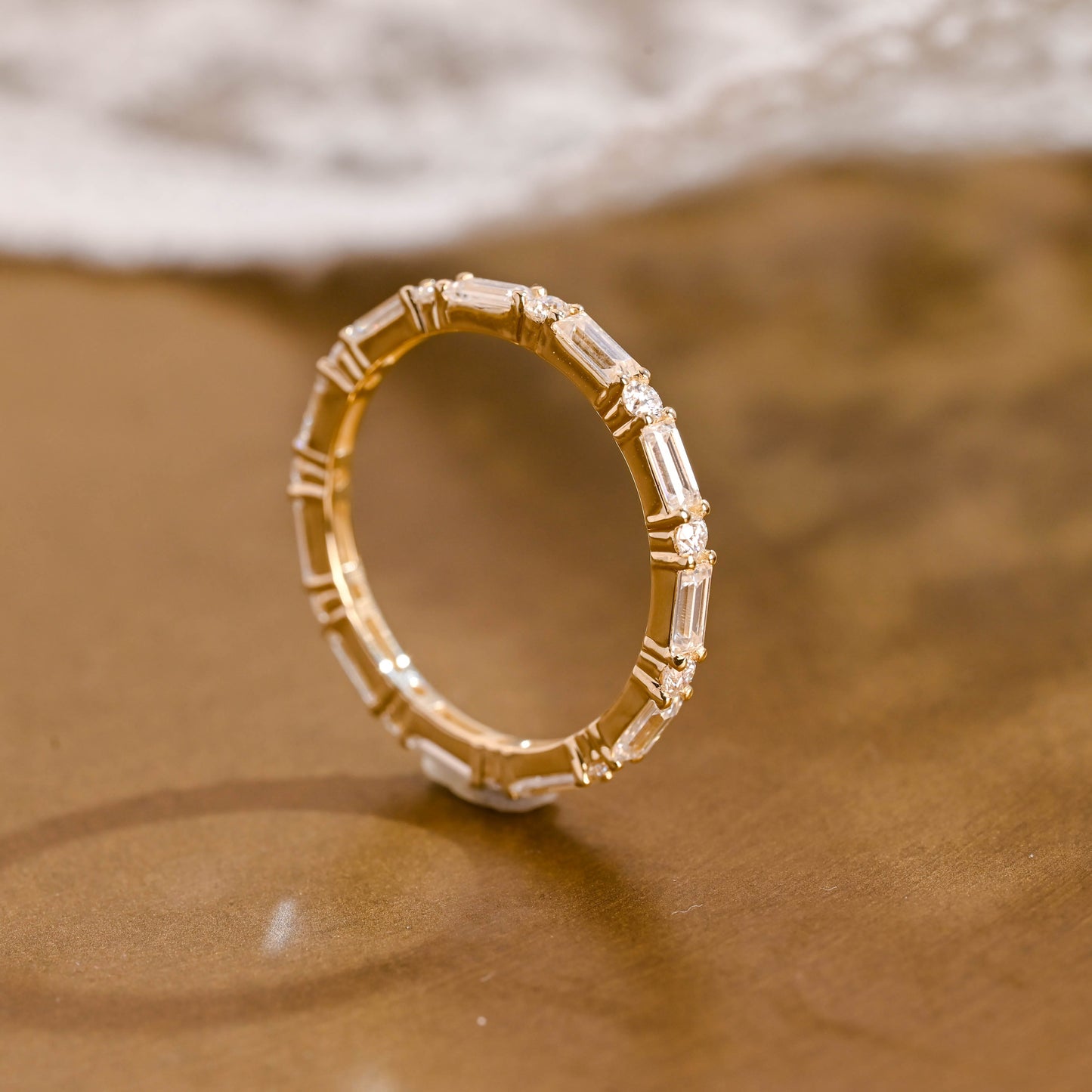 0.15 TCW Round Milgrain Lab Grown Diamond Wedding Band