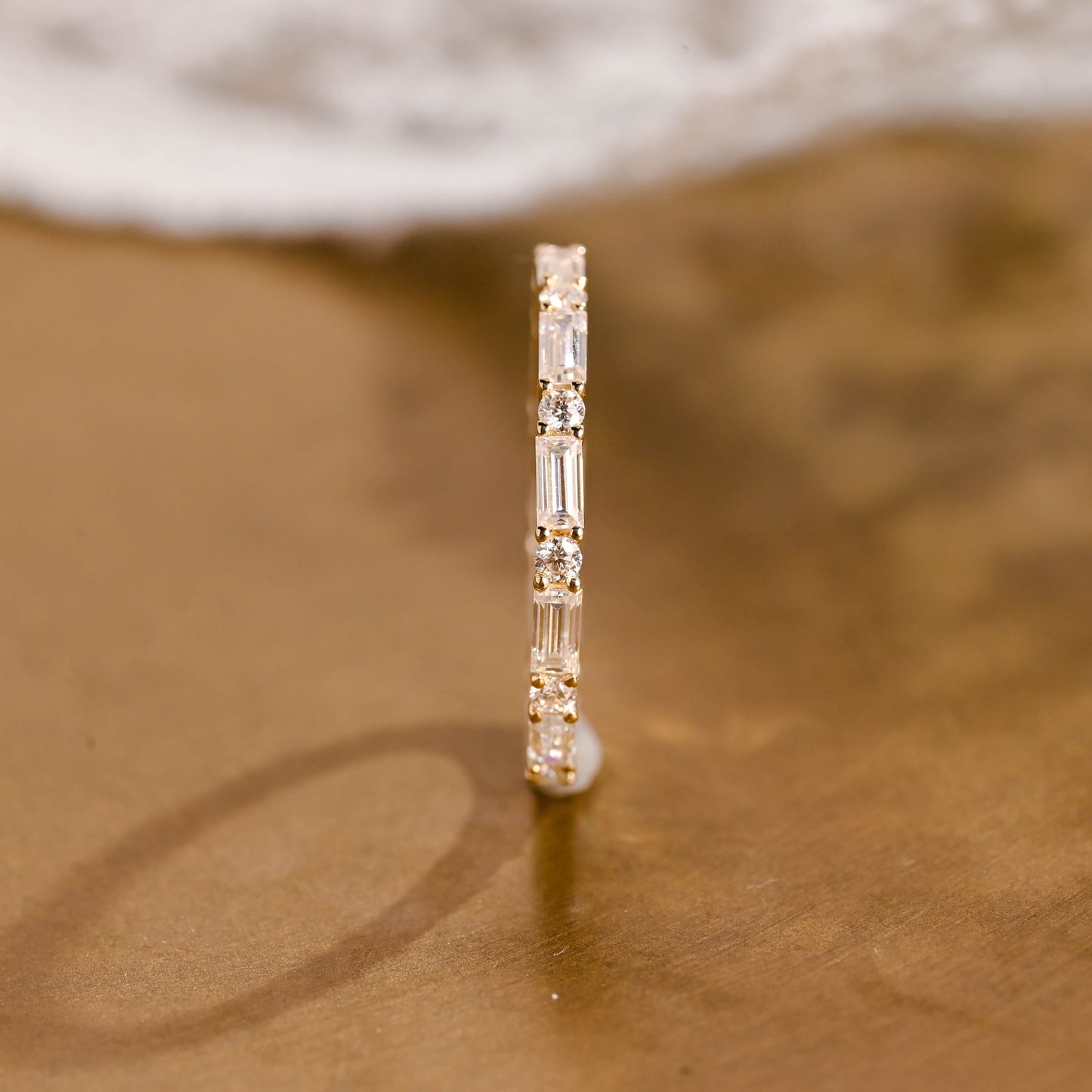 0.15 TCW Round Milgrain Lab Grown Diamond Wedding Band