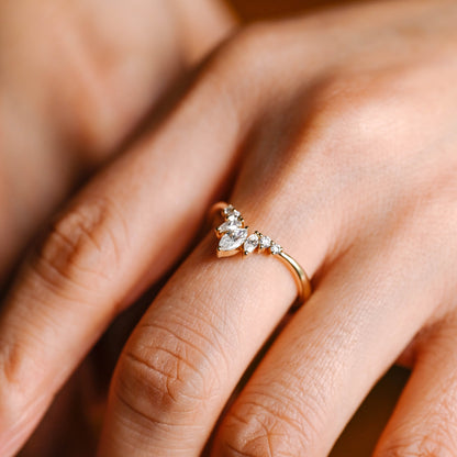 0.15 TCW Round Milgrain Lab Grown Diamond Wedding Band