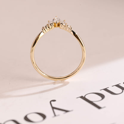 0.15 TCW Round Milgrain Lab Grown Diamond Wedding Band
