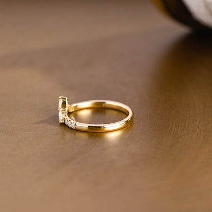 0.15 TCW Round Milgrain Lab Grown Diamond Wedding Band