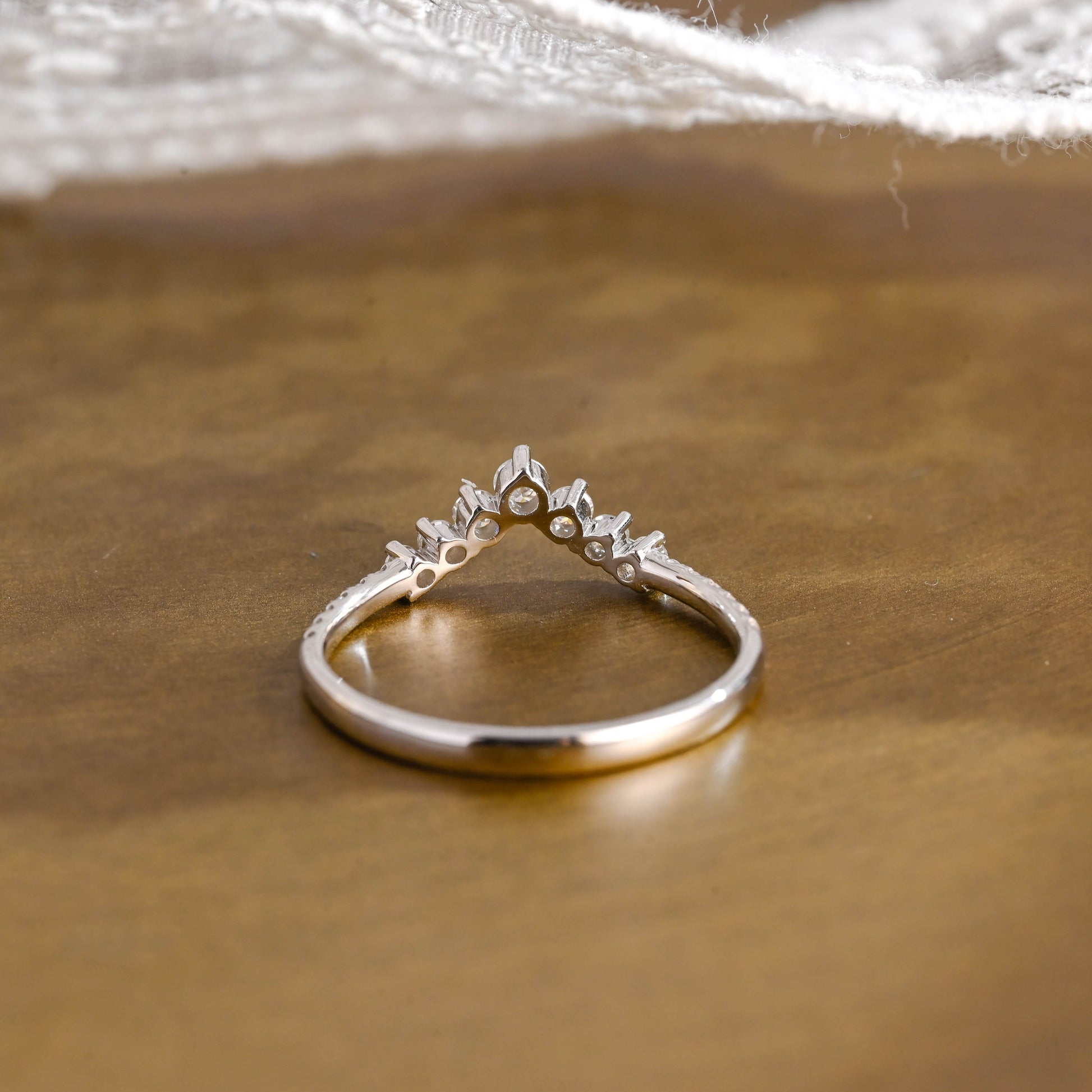 0.15 TCW Round Milgrain Lab Grown Diamond Wedding Band
