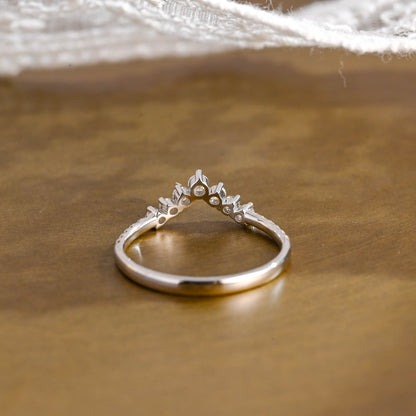 0.15 TCW Round Milgrain Lab Grown Diamond Wedding Band