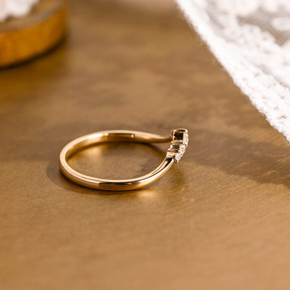 0.15 TCW Round Milgrain Lab Grown Diamond Wedding Band