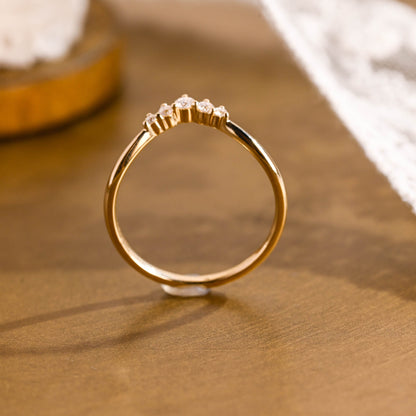 0.15 TCW Round Milgrain Lab Grown Diamond Wedding Band