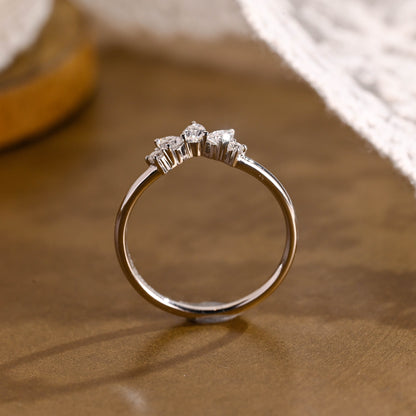 0.15 TCW Round Milgrain Lab Grown Diamond Wedding Band