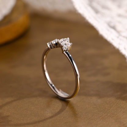 0.15 TCW Round Milgrain Lab Grown Diamond Wedding Band