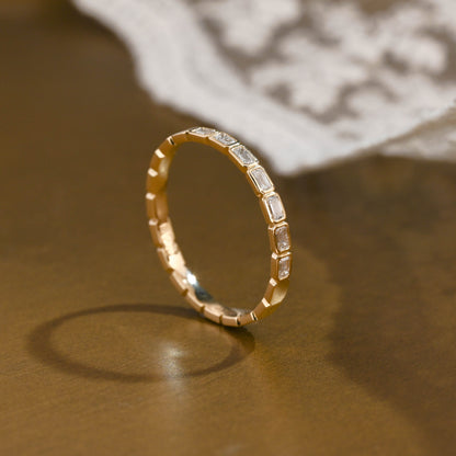 0.15 TCW Round Milgrain Lab Grown Diamond Wedding Band