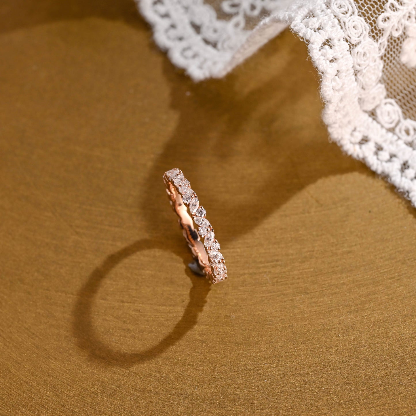 0.15 TCW Round Milgrain Lab Grown Diamond Wedding Band