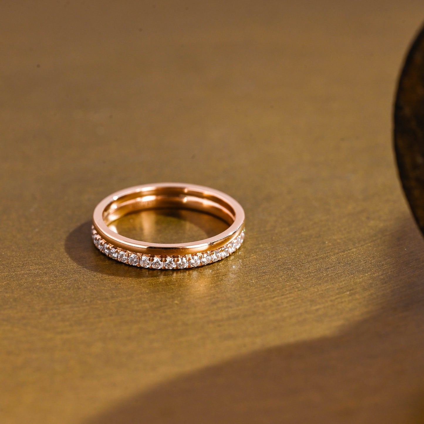 0.15 TCW Round Milgrain Lab Grown Diamond Wedding Band