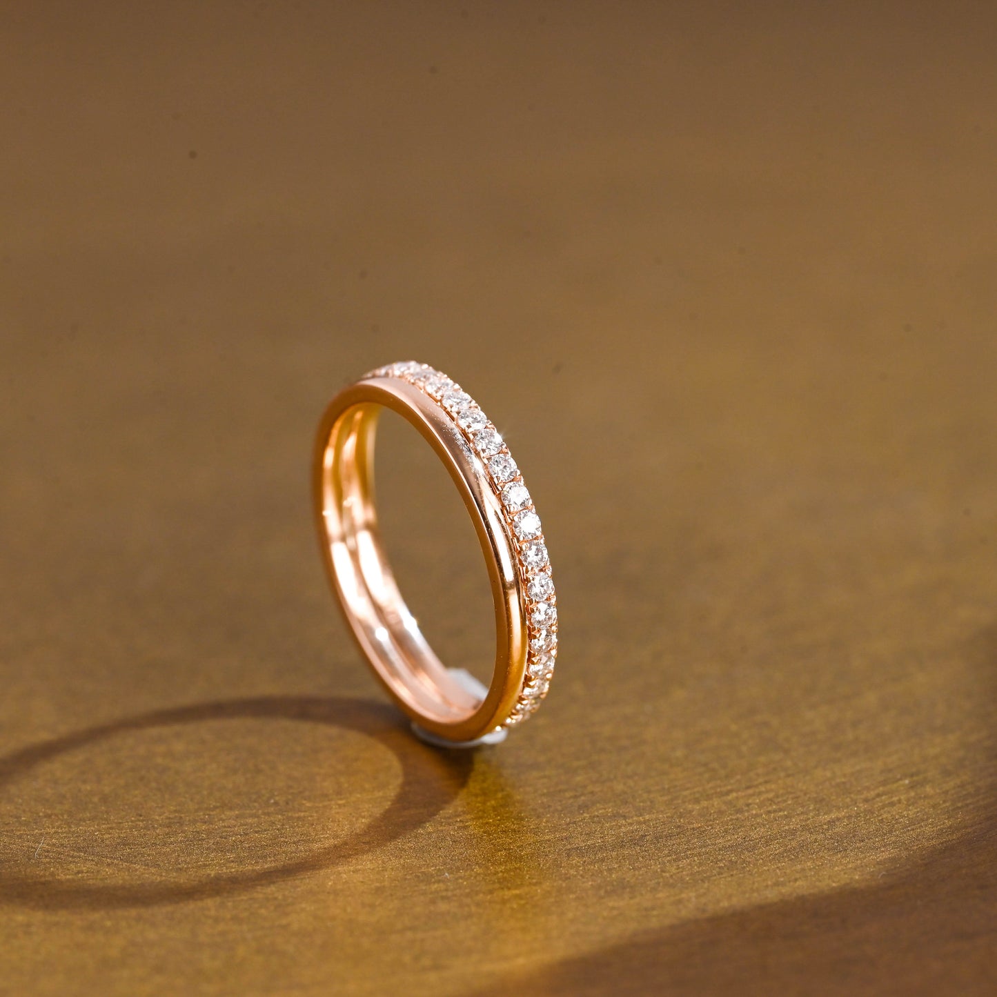 0.15 TCW Round Milgrain Lab Grown Diamond Wedding Band