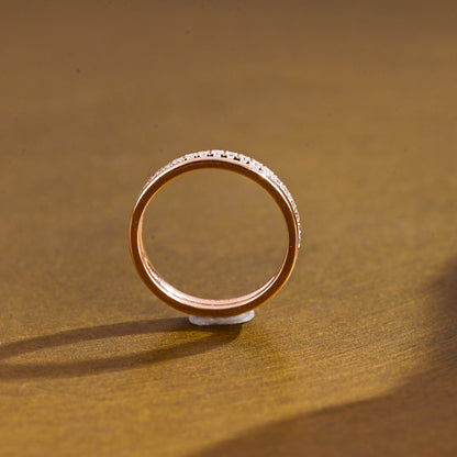 0.15 TCW Round Milgrain Lab Grown Diamond Wedding Band