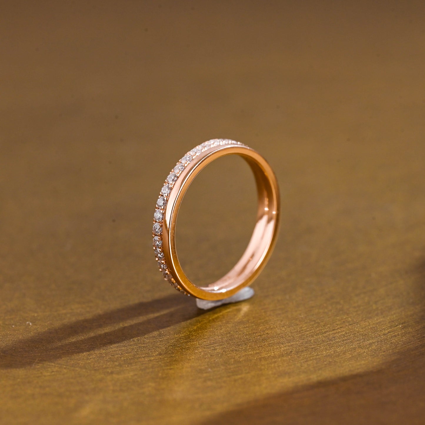0.15 TCW Round Milgrain Lab Grown Diamond Wedding Band