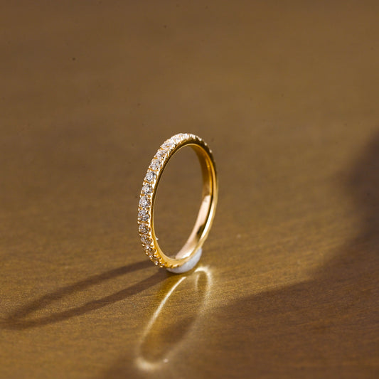 0.15 TCW Round Milgrain Lab Grown Diamond Wedding Band