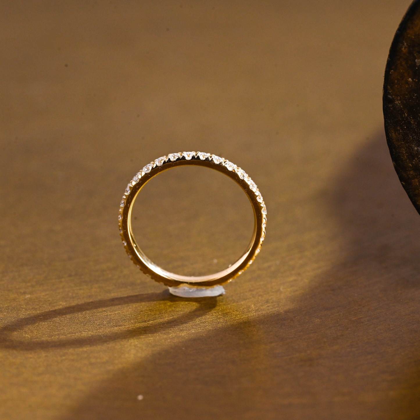 0.15 TCW Round Milgrain Lab Grown Diamond Wedding Band