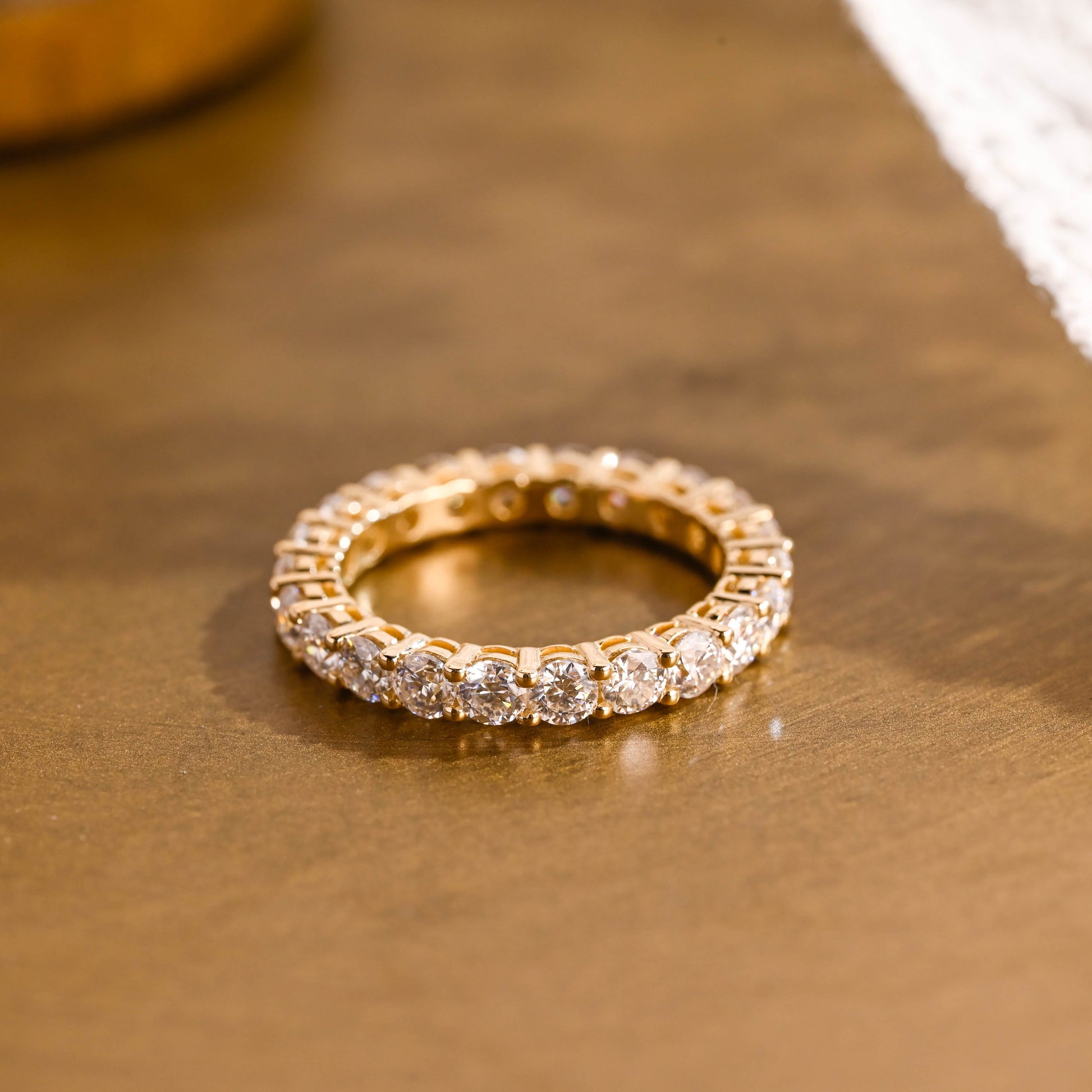 0.15 TCW Round Milgrain Lab Grown Diamond Wedding Band