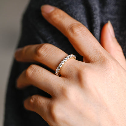 0.15 TCW Round Milgrain Lab Grown Diamond Wedding Band