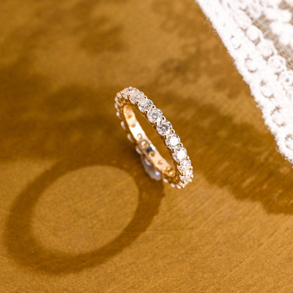 0.15 TCW Round Milgrain Lab Grown Diamond Wedding Band