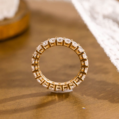 0.15 TCW Round Milgrain Lab Grown Diamond Wedding Band