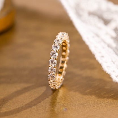 0.15 TCW Round Milgrain Lab Grown Diamond Wedding Band