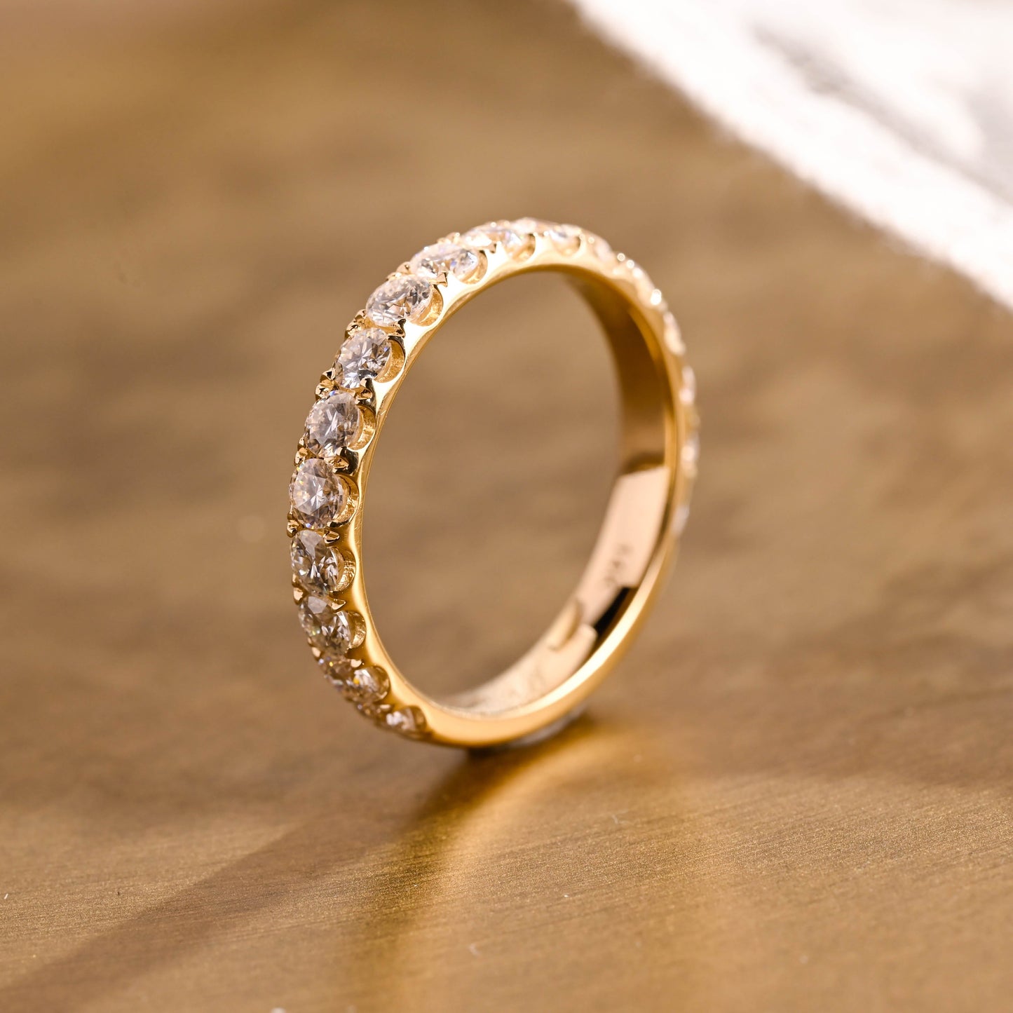 0.15 TCW Round Milgrain Lab Grown Diamond Wedding Band