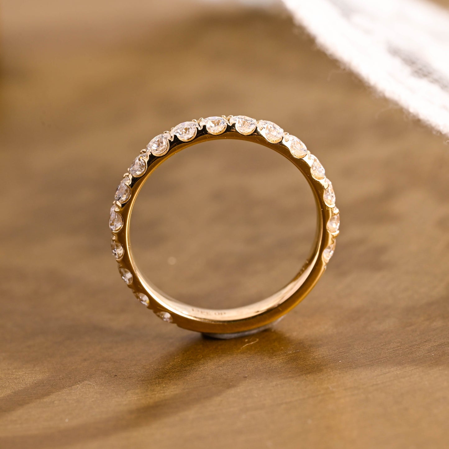 0.15 TCW Round Milgrain Lab Grown Diamond Wedding Band
