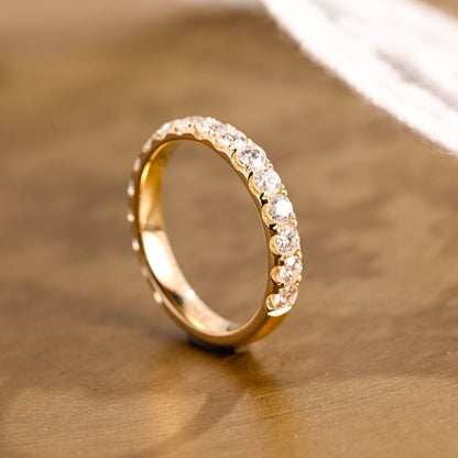 0.15 TCW Round Milgrain Lab Grown Diamond Wedding Band