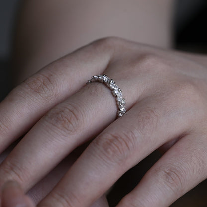0.15 TCW Round Milgrain Lab Grown Diamond Wedding Band