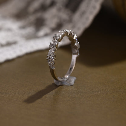 0.15 TCW Round Milgrain Lab Grown Diamond Wedding Band