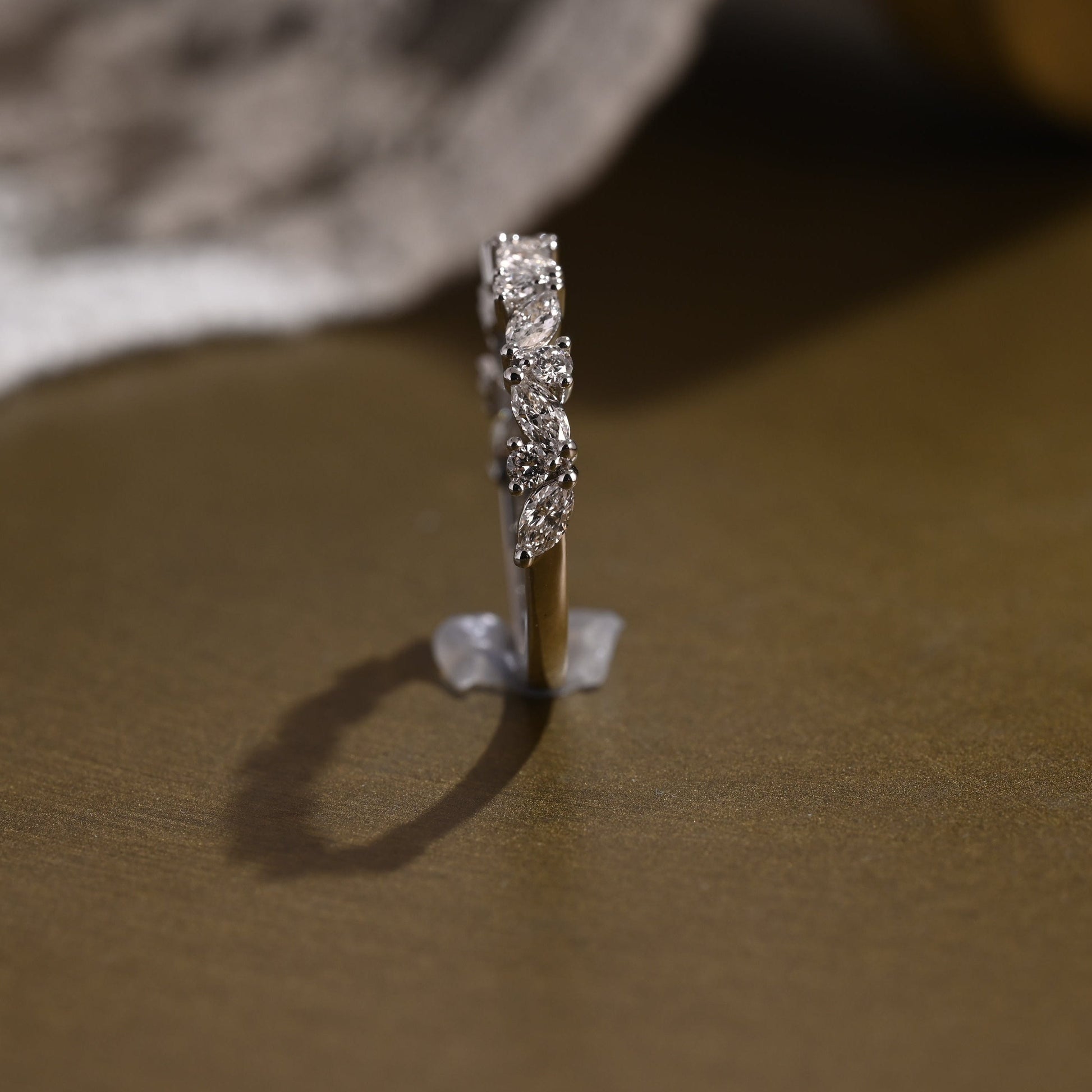 0.15 TCW Round Milgrain Lab Grown Diamond Wedding Band