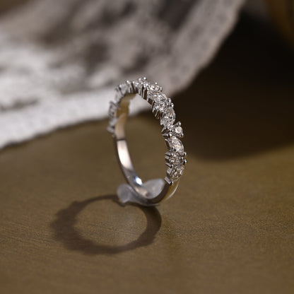 0.15 TCW Round Milgrain Lab Grown Diamond Wedding Band