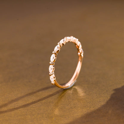 0.15 TCW Round Milgrain Lab Grown Diamond Wedding Band