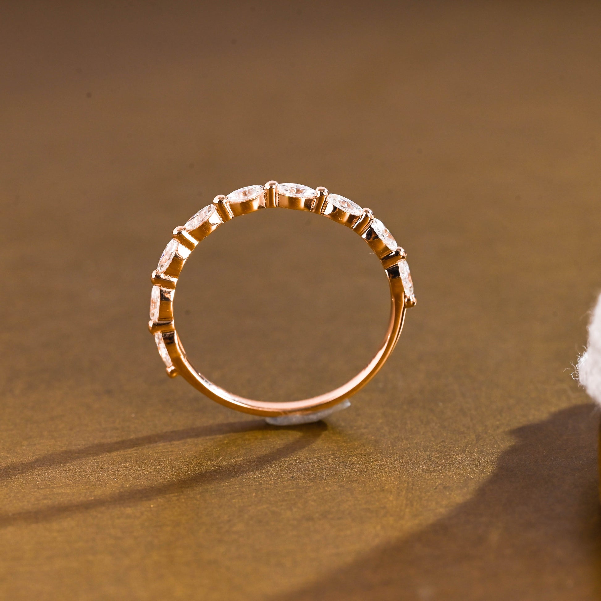 0.15 TCW Round Milgrain Lab Grown Diamond Wedding Band