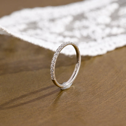 0.15 TCW Round Milgrain Lab Grown Diamond Wedding Band