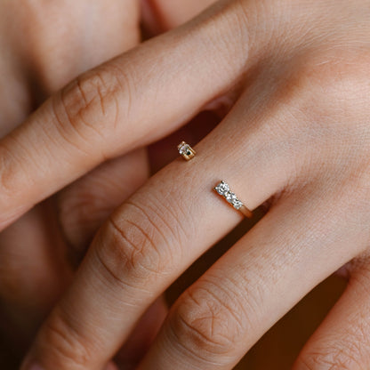 0.15 TCW Round Milgrain Lab Grown Diamond Wedding Band