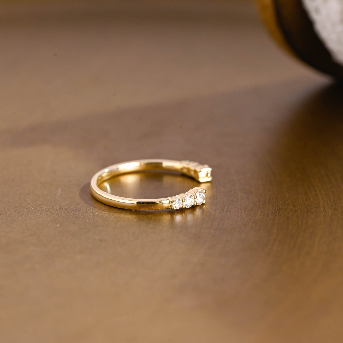 0.15 TCW Round Milgrain Lab Grown Diamond Wedding Band