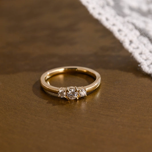 0.15 TCW Round Milgrain Lab Grown Diamond Wedding Band