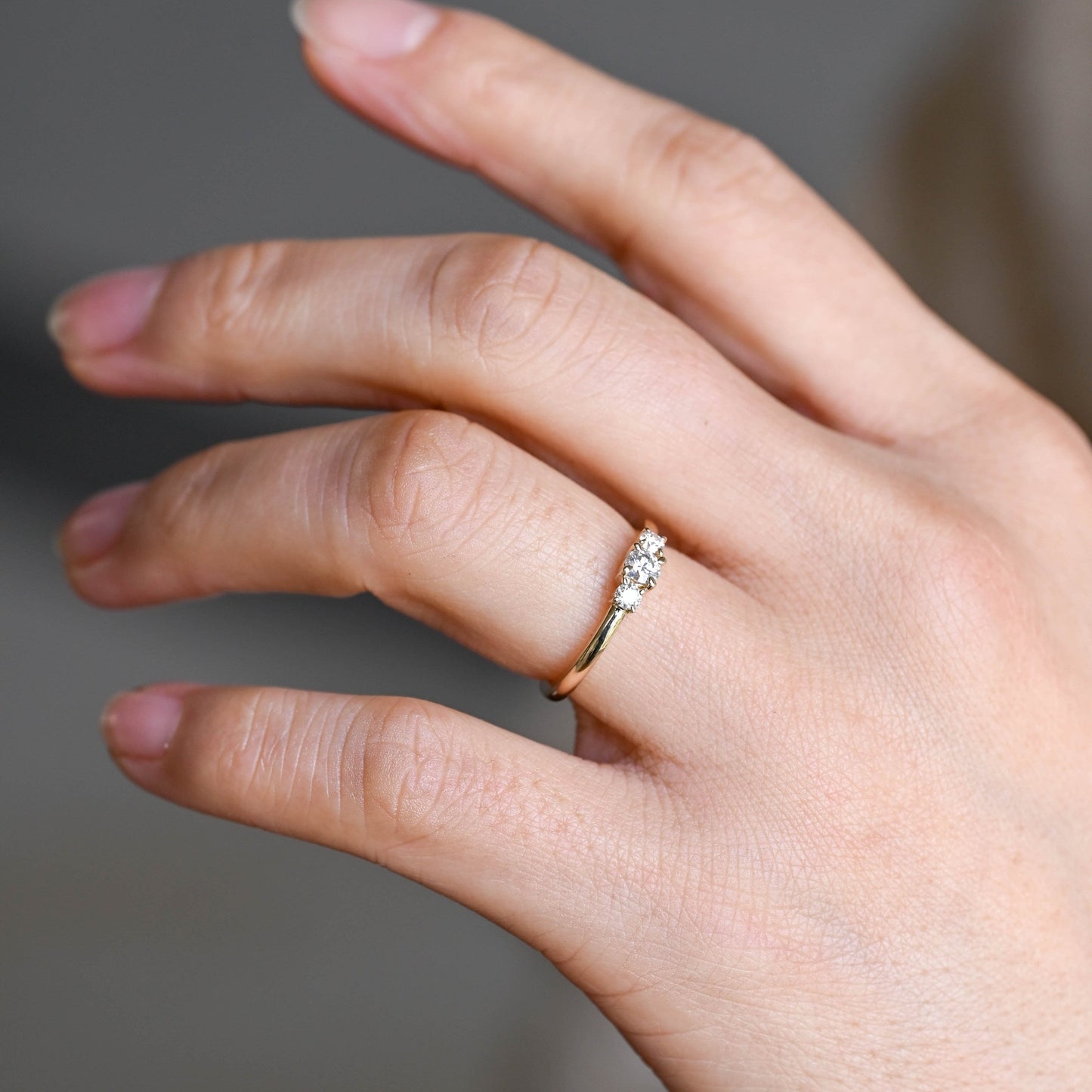 0.15 TCW Round Milgrain Lab Grown Diamond Wedding Band