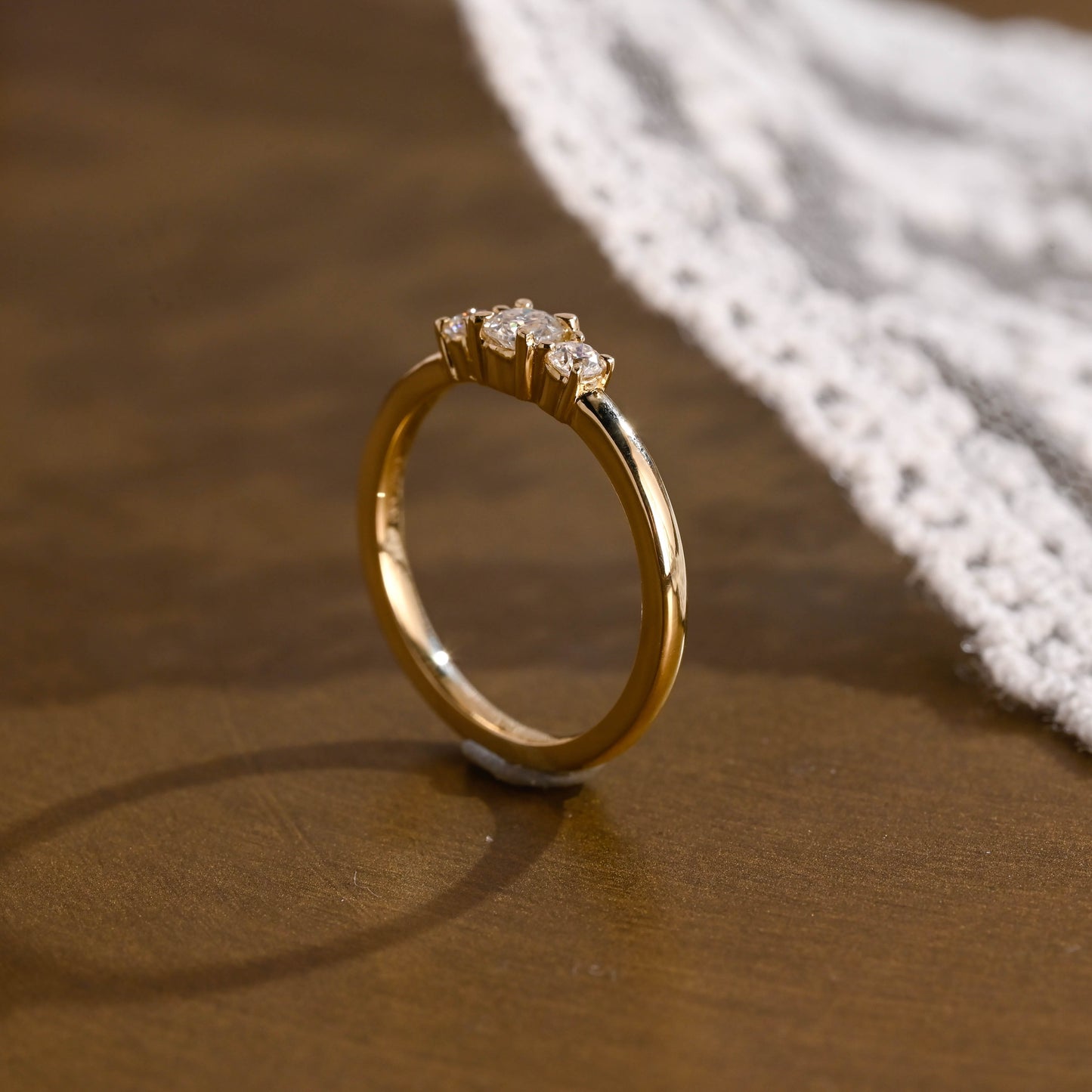 0.15 TCW Round Milgrain Lab Grown Diamond Wedding Band