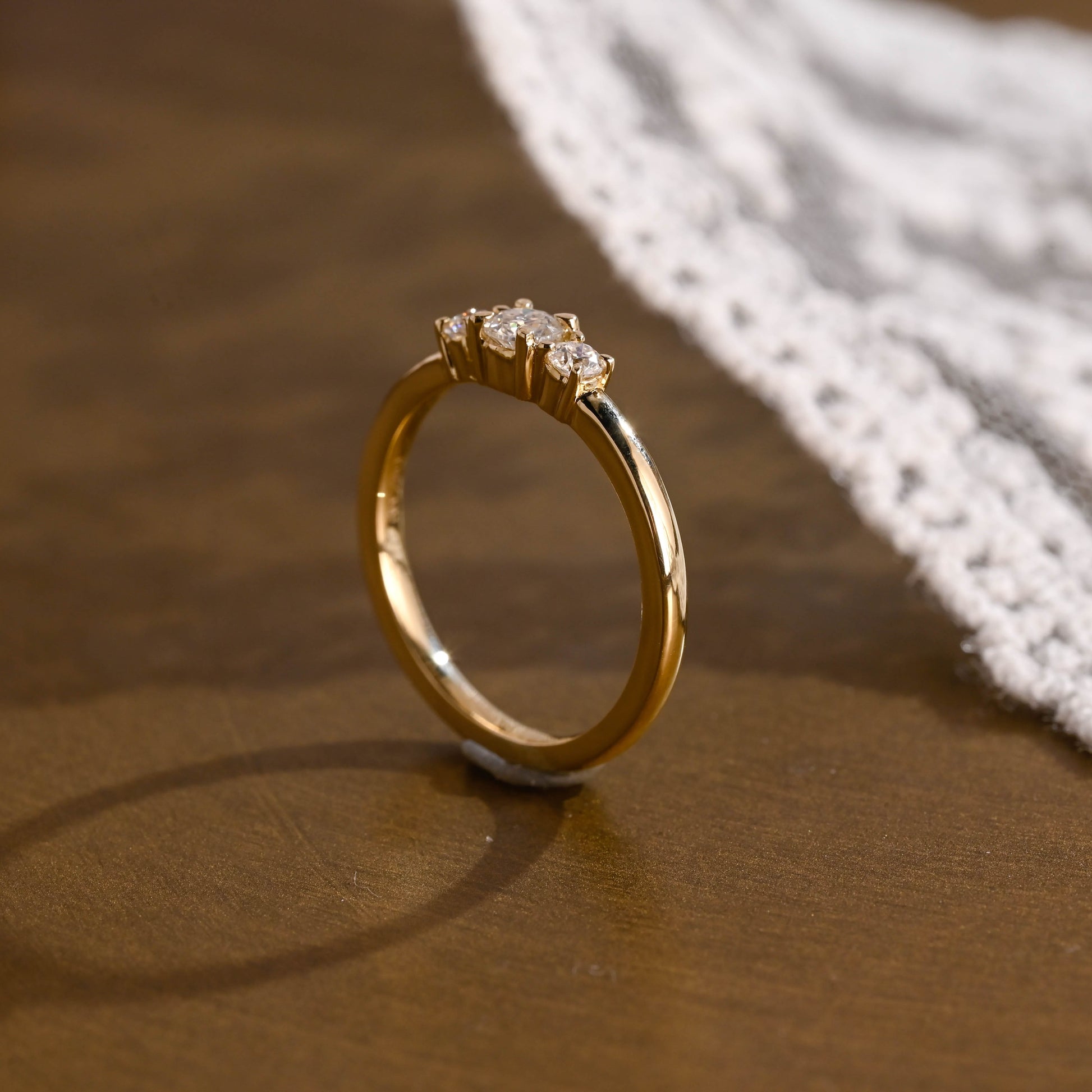 0.15 TCW Round Milgrain Lab Grown Diamond Wedding Band