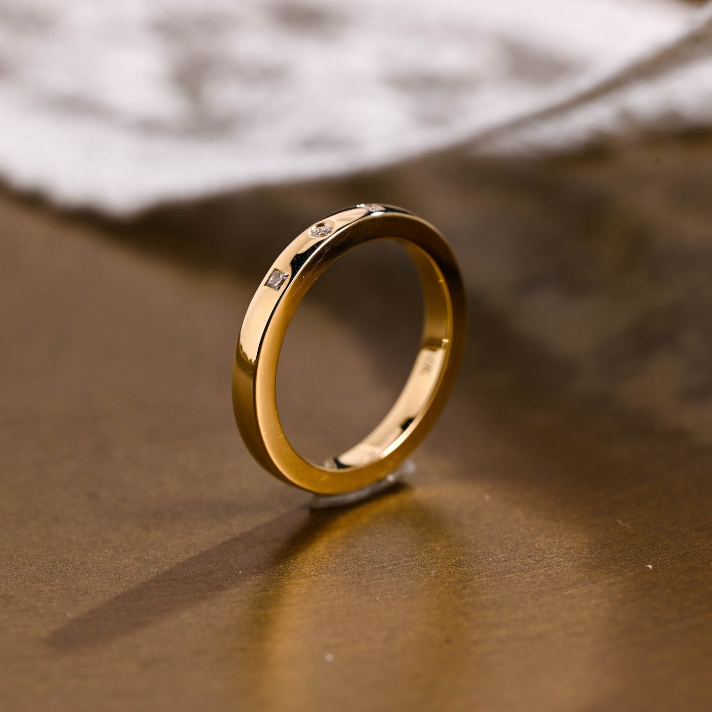 0.15 TCW Round Milgrain Lab Grown Diamond Wedding Band
