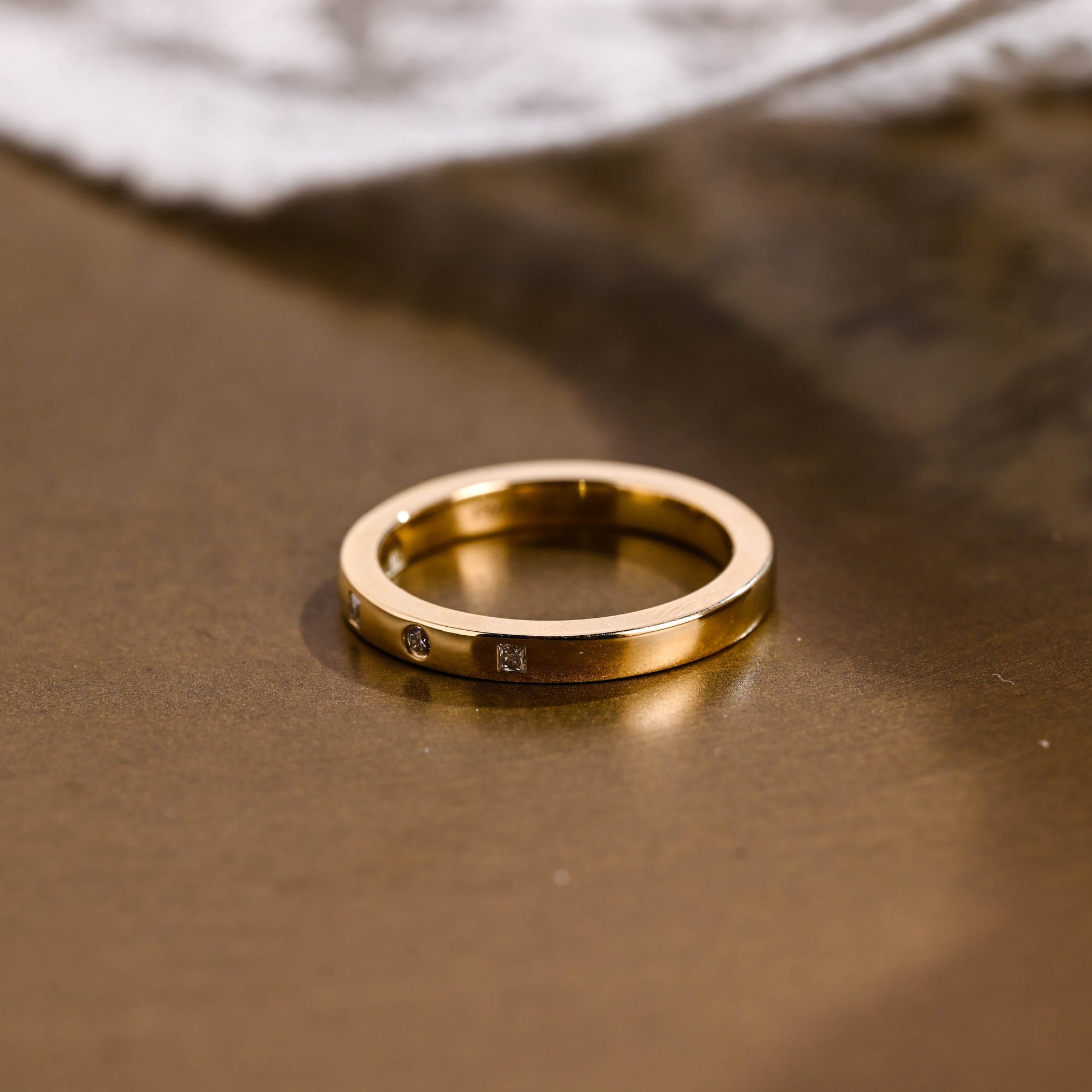0.15 TCW Round Milgrain Lab Grown Diamond Wedding Band