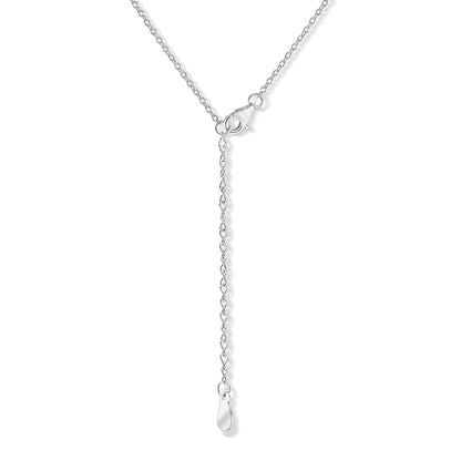 0.50 CT Round Shaped Moissanite Necklace In Multi Stone Design