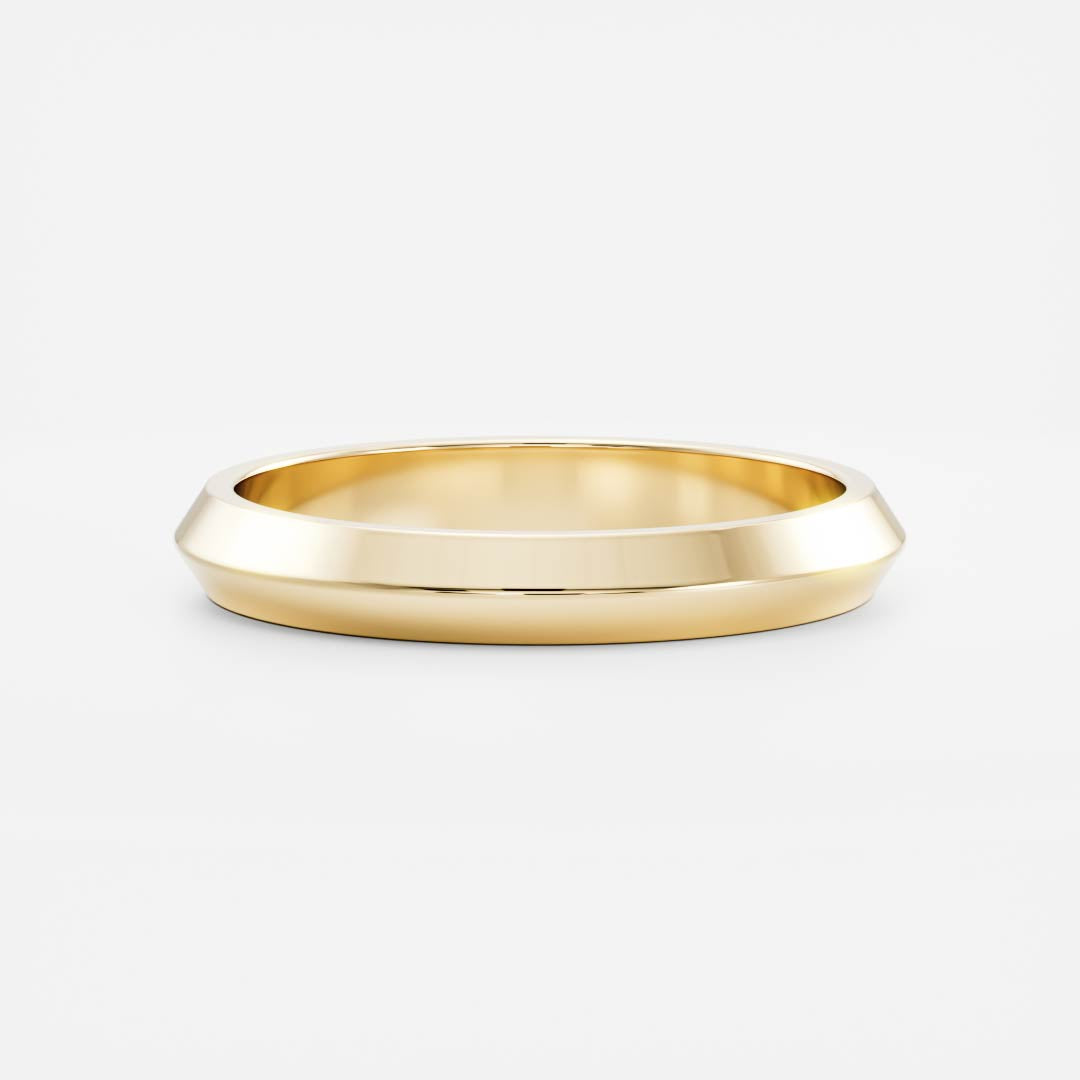 Knife Edge Wedding Band
