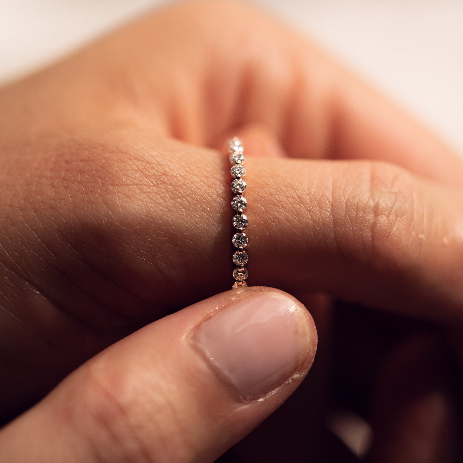 0.88 TCW Round Half Eternity Moissanite Wedding Band