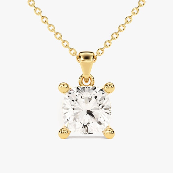 2 CT Round Moissanite Solitaire Pendant Necklace